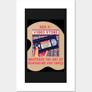 Gen X: Mastered the Art of Rewinding VHS Tapes, view 4 Posters and Art